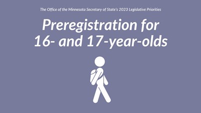 Preregistration for 16- and 17-year-olds